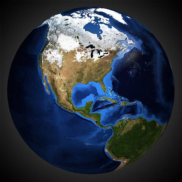istock Detailed map of the Earth's surface.USA 178409974