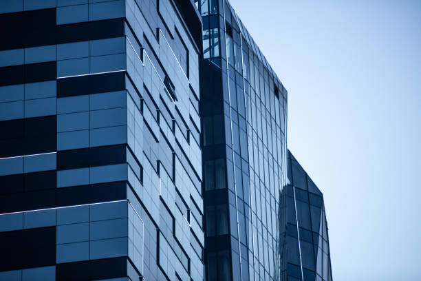 istock Modern Business Building with Glass Facade in Dawn's Luminescent Elegance 1784100637