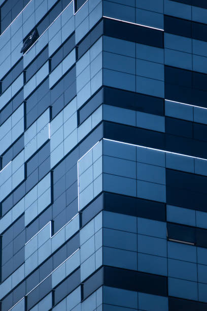 istock Modern Business Building with Glass Facade in Dawn's Luminescent Elegance 1784101212