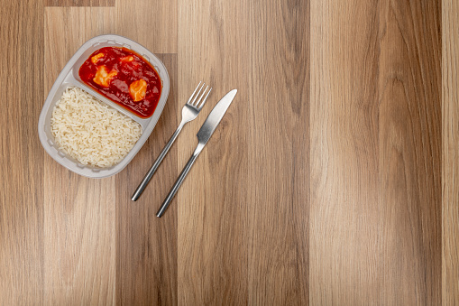 Sweet and Sour Chicken with Rice - Ready Meal