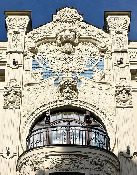 Mikhail Eisenstein's art nouveau building at 8 Alberta Iela in Riga