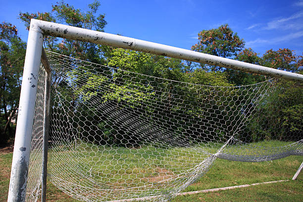 istock Right soccer goalpost 178410960