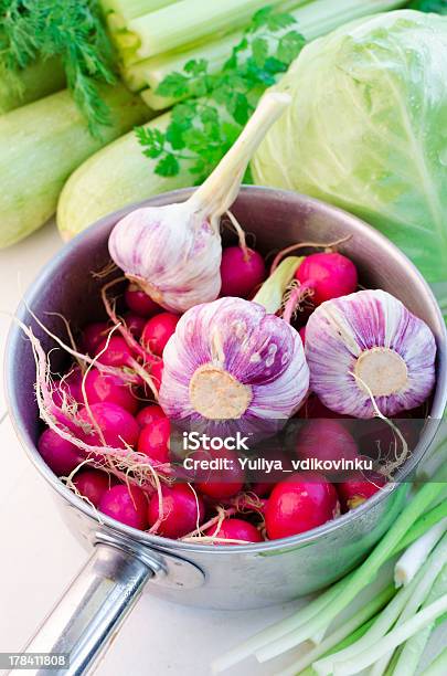 Primavera Produtos Hortícolas - Fotografias de stock e mais imagens de Abundância - Abundância, Aipo, Alho