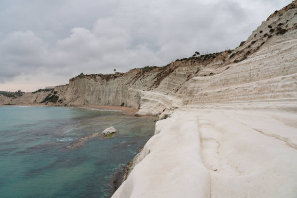 istock Panoramic view of the famous Scala dei Turchi cliff near Agrigento, Sicily, Italy 1784130703