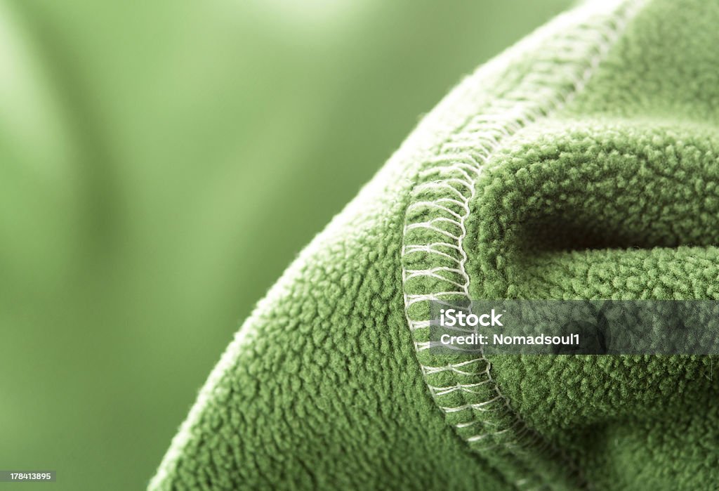 Green soft synthetic fleece Green soft synthetic fleece from sport clothing Polyester Stock Photo