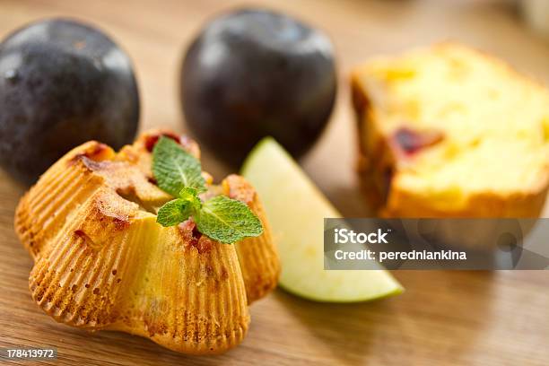 Muffins With Fruit Stock Photo - Download Image Now - Baked, Baked Pastry Item, Cake