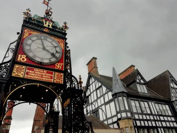 istock Chester town in England united kingdom, old downtown buildings highlights cathedral interior details and outside cathedral, Chester England historic downtown 1784150362