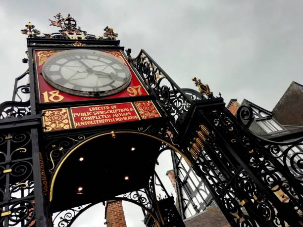 istock Chester town in England united kingdom, old downtown buildings highlights cathedral interior details and outside cathedral, Chester England historic downtown 1784150364