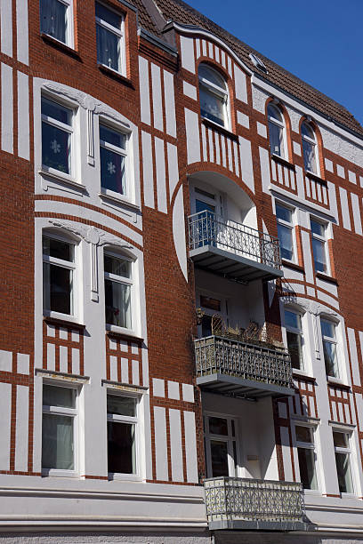 istock Facade of an apartment building in Kiel 178416399