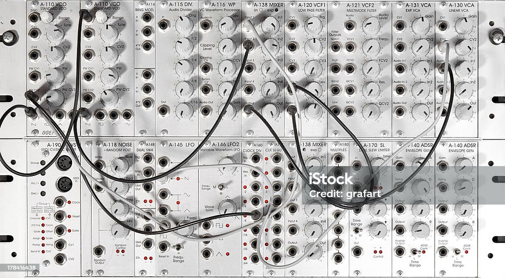 big modular Sínt - Foto de stock de Sintetizador libre de derechos