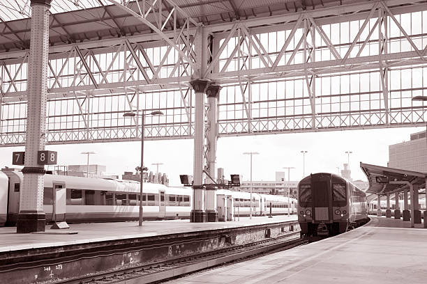 istock Train entering London Station 178417511