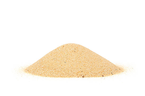 istock Pile of sand isolated on a white background 178418603