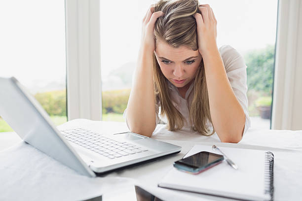 istock Stressed out businesswoman 178419403