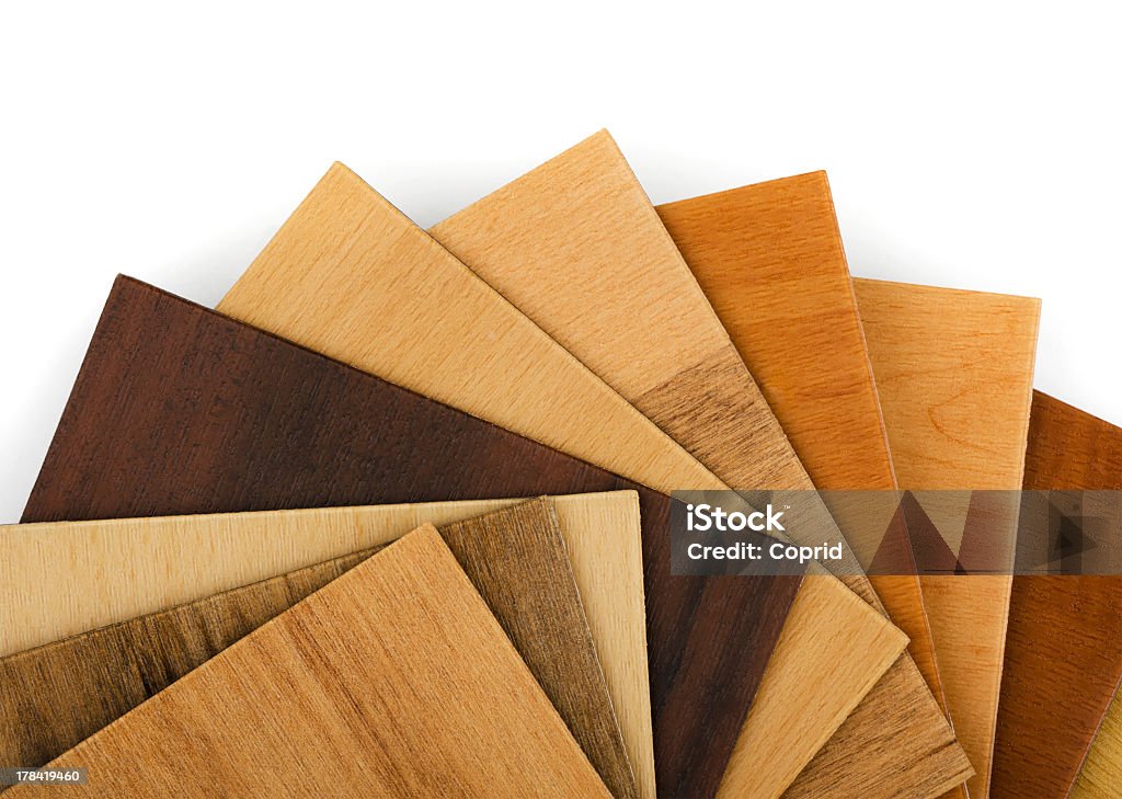 Échantillons des bois - Photo de Teinture à bois libre de droits
