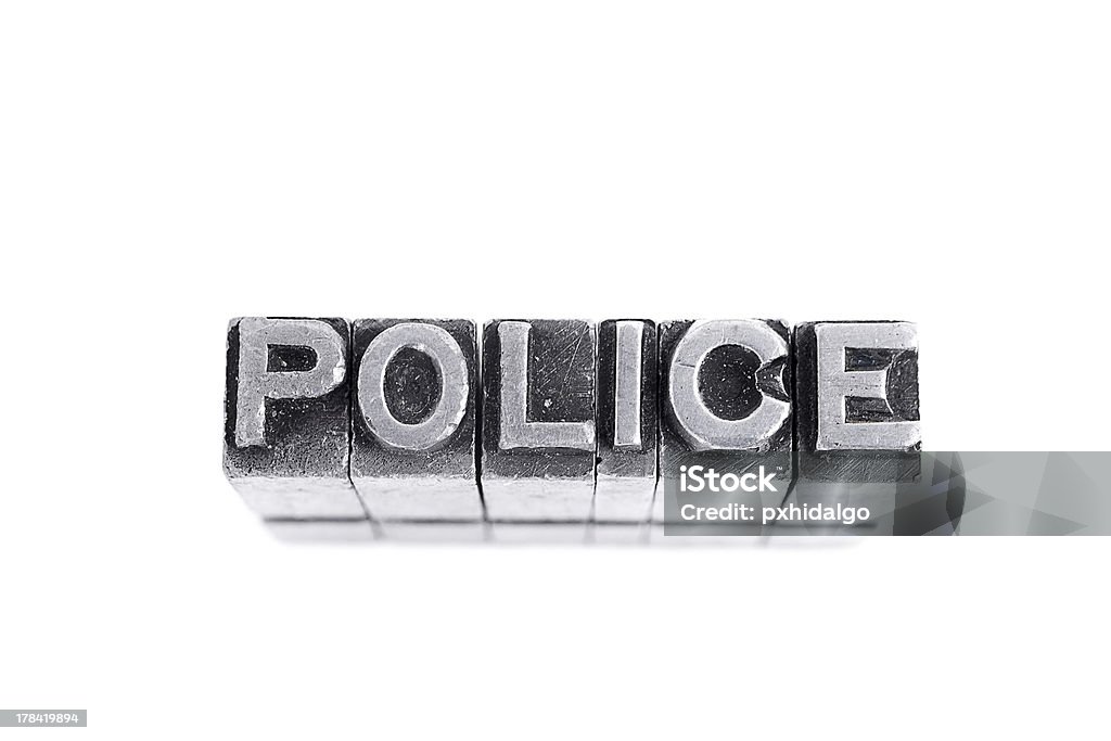 Segnale di polizia - Foto stock royalty-free di Arresto