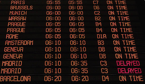 istock Airport Arrival Departure Board 178420307