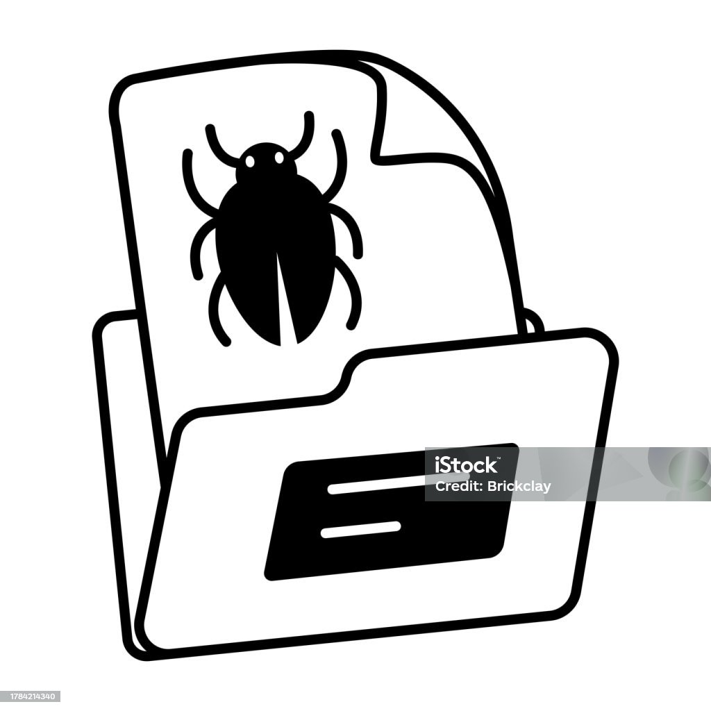 Bug Filing Bug File Stock Illustration - Download Image Now - File Folder, Icon ...