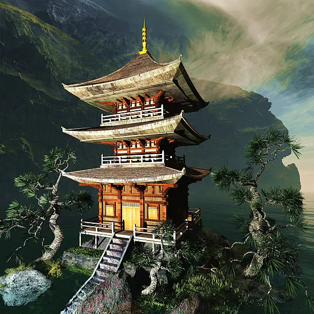 Photo of Zen Buddhist temple