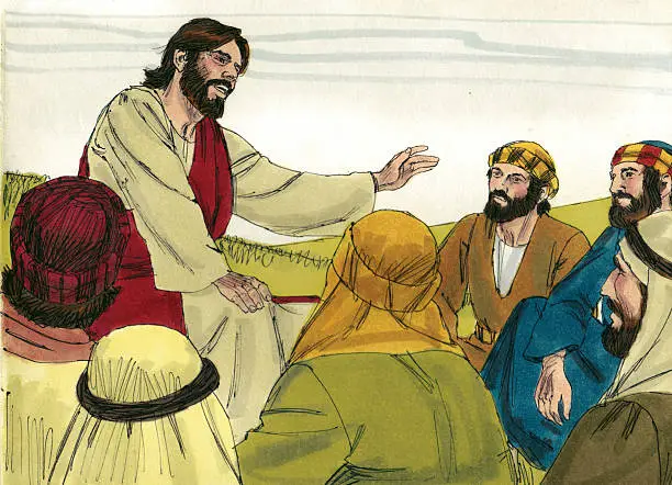 "During His ministry years, Jesus travelled with His 12 disciples (apostles) teaching them through parables. The life of Jesus is found in the New Testament in the Bible.The Bible Art Library is a collection of commissioned biblical paintings. During the late 1970s and early 1980s, under a work-for-hire contract, artist Jim Padgett created illustrations for 208 Bible stories encompassing the entire Bible from Genesis through Revelation. There are over 2200 high-quality, colorful, and authentic illustrations. The illustrations are high quality, biblically and culturally accurate, supporting the reality of the stories and bringing them to life. They can be used to enhance communication of Bible stories in printed, video, digital, and/or audio forms."