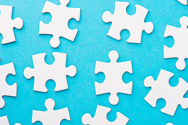 istock White blank pieces of a puzzle 178422718