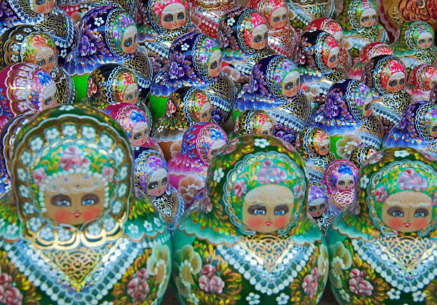 Traditional russian matrioska dolls