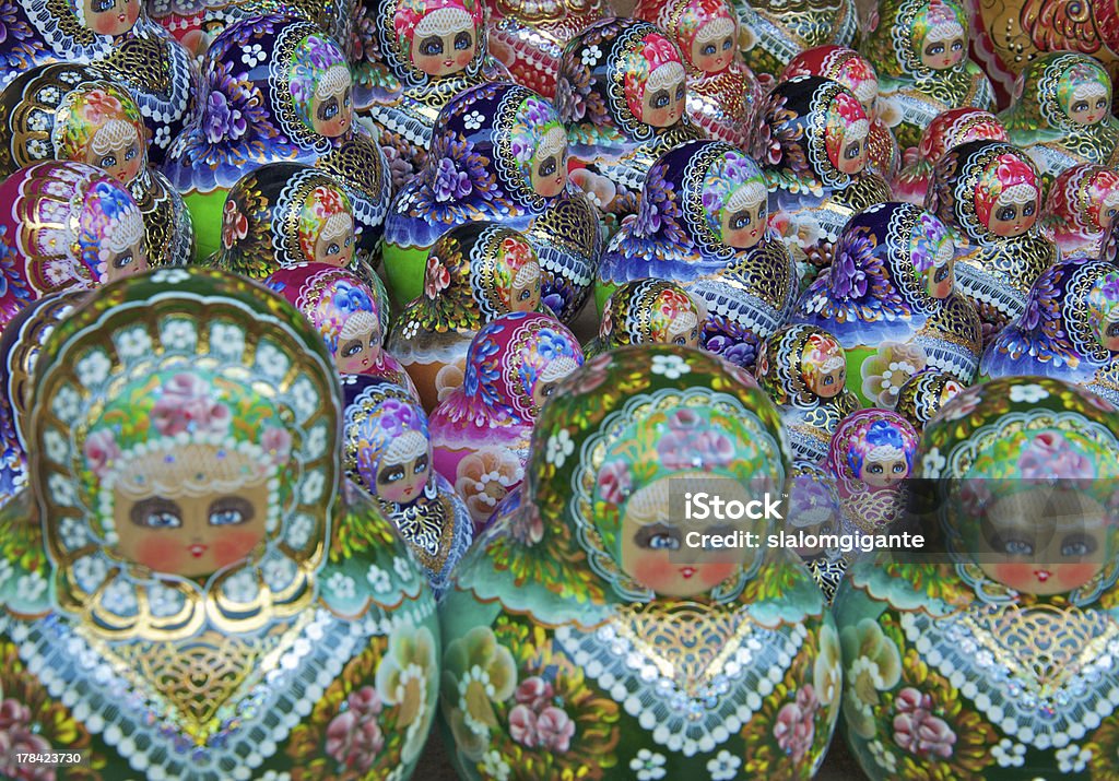 Tradicional russo matrioska dolls - Royalty-free Arte e Artesanato - Arte visual Foto de stock