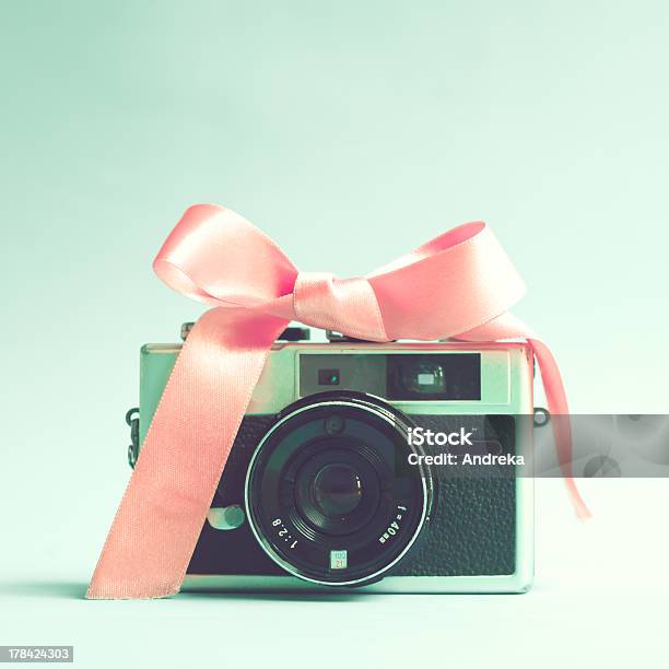 Vintage Film Camera Stock Photo - Download Image Now - 1970-1979, 1980-1989, Black Color