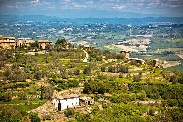 istock View from Montalcino town at Tuscan Hills Landscape. 178427872
