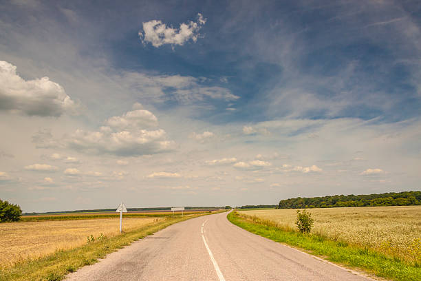 istock Empty rural route - Ukraine, Europe. 178428065