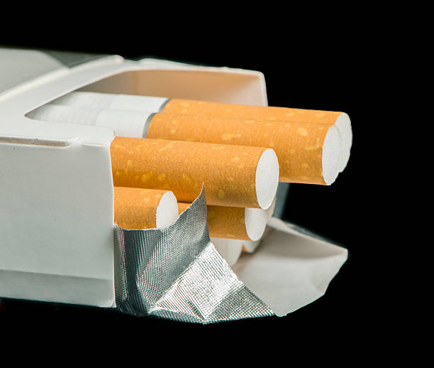 istock Box of cigarettes close up 178429991