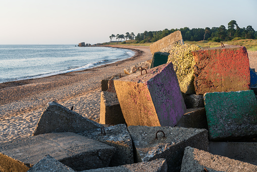 Beach near the northern forts of Liepaja, Kurzeme region, Latvia