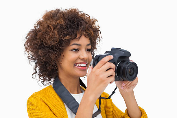 istock Happy girl taking a photo 178431769