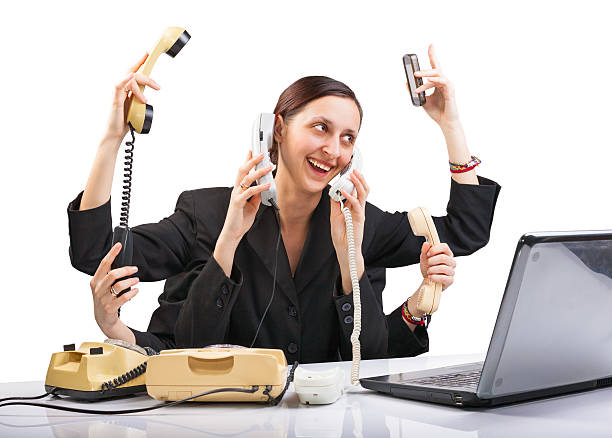 istock Six-Armed Secretary of the time everywhere 178432543