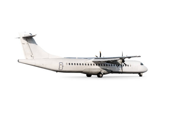 istock Passenger turboprop aircraft isolated on white background 1784325700
