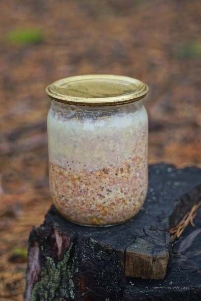 istock one glass jar with brown chicken stew 1784329084