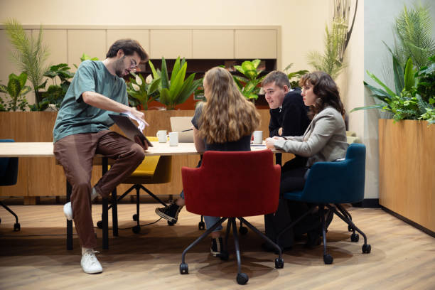 istock Young Entrepreneur People Brainstorming On Their New Project In The Office, Concept For Corporate Culture. 1784335687
