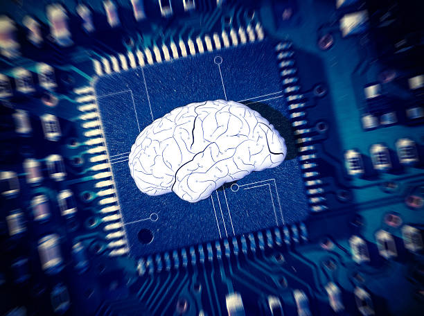 istock Brain in the middle of a blur circuit board 178434162