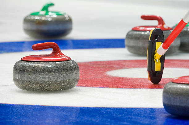 Curling dei calcoli - foto stock