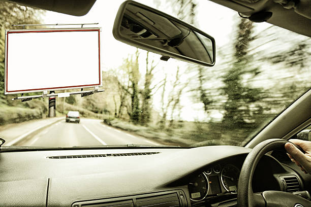 istock Billboard seen from the inside of a car 178434651