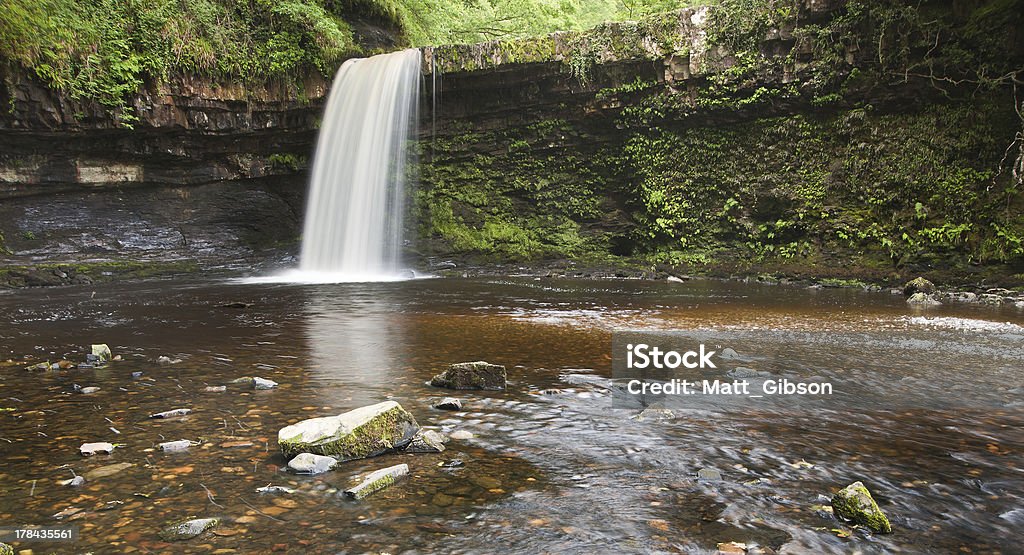 Wunderschönen Wald Bach und Wasserfall im Sommer - Lizenzfrei Bach Stock-Foto