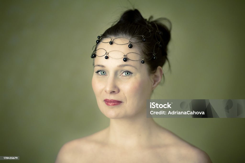 Retrato de mulher com Fita do cabelo - Royalty-free 30-39 Anos Foto de stock