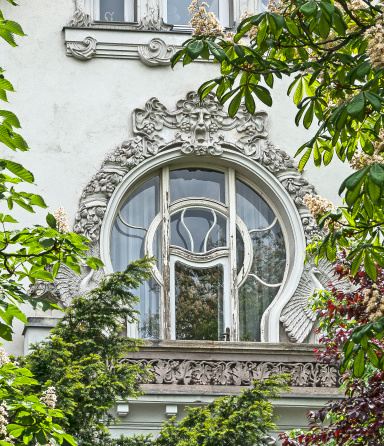 The art nouveau building Villa Korosy in Budapest