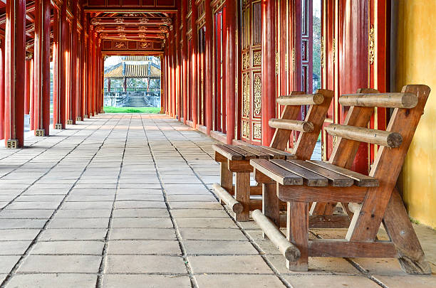 istock Corridor with Benches Leading to Pavilion 178436461