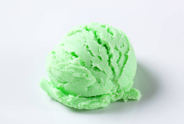 istock Scoop of green ice-cream 178437025