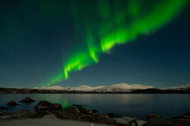 istock Green aurora in Kiruna, Sweden 1784373541