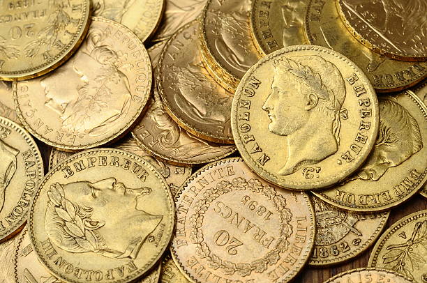 istock Gold french coin, Napoleon 178437386