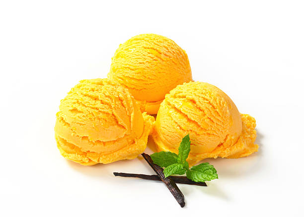 istock Scoops of yellow ice cream 178437413