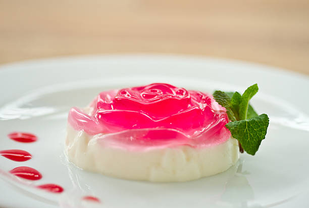 istock Milk jelly in a rose 178438014