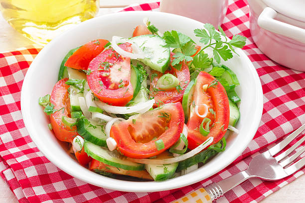 istock Salad with tomatoes and cucumbers 178438289