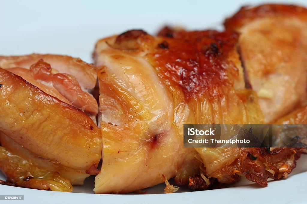 Roasting chicken Close-up Stock Photo